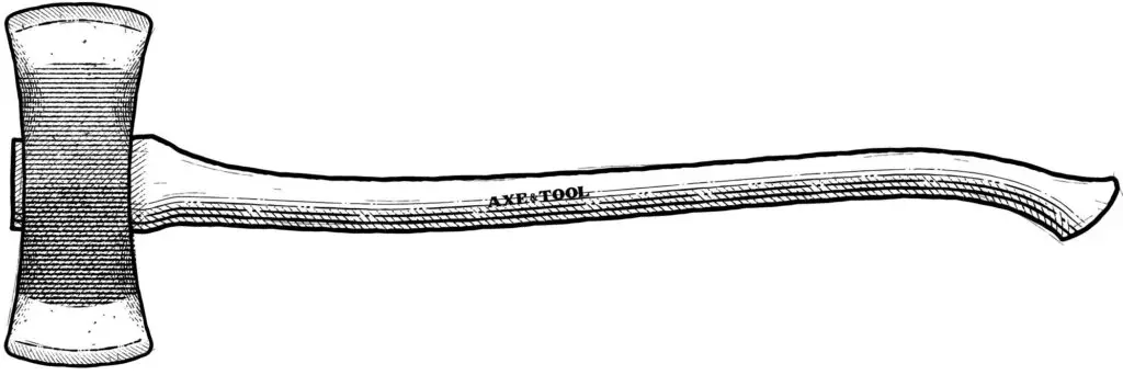 Diagram of an adirondack axe
