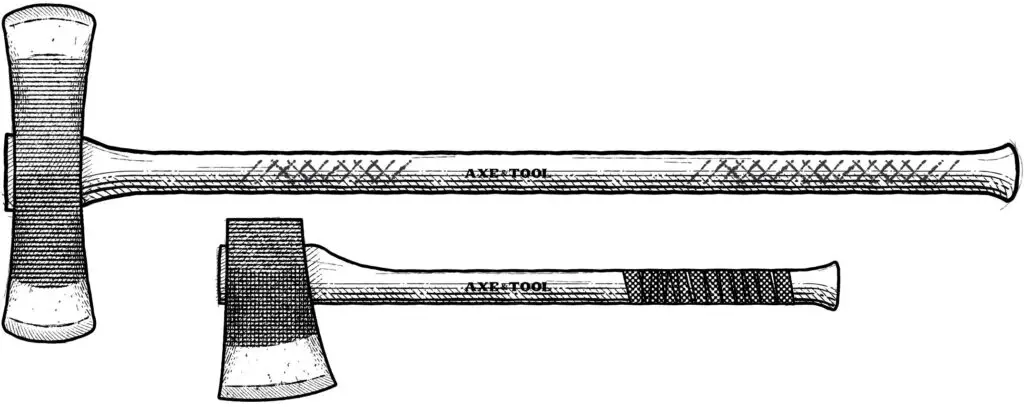 Diagram of faller's axes