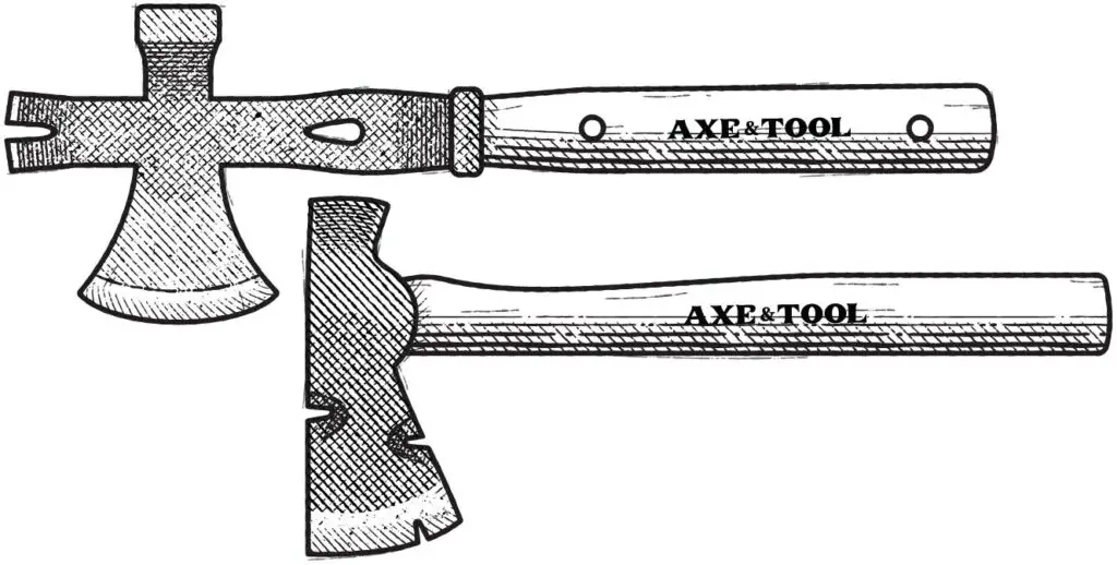 Diagram of box hatchets
