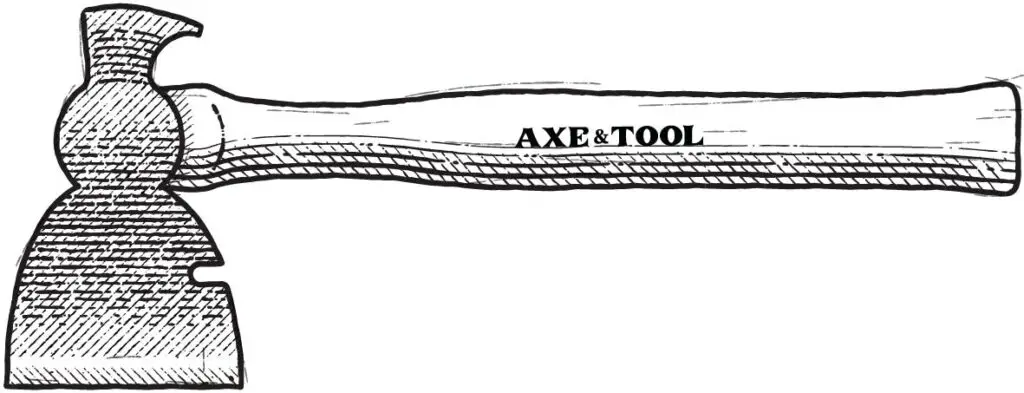 Diagram of a claw hatchet