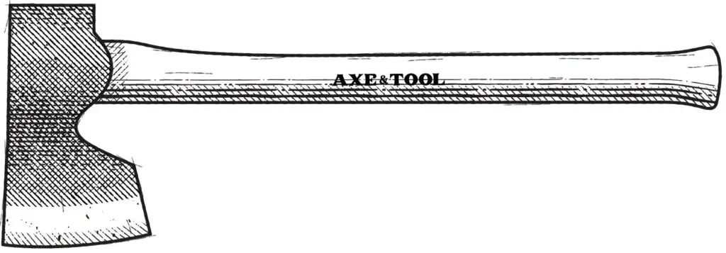 Diagram of a joiner's axe