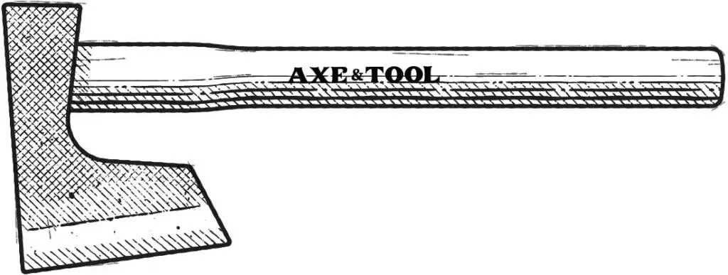Diagram of a Japanese axe