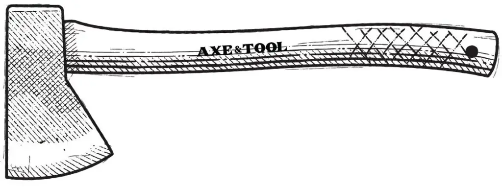 Diagram of a trappers axe