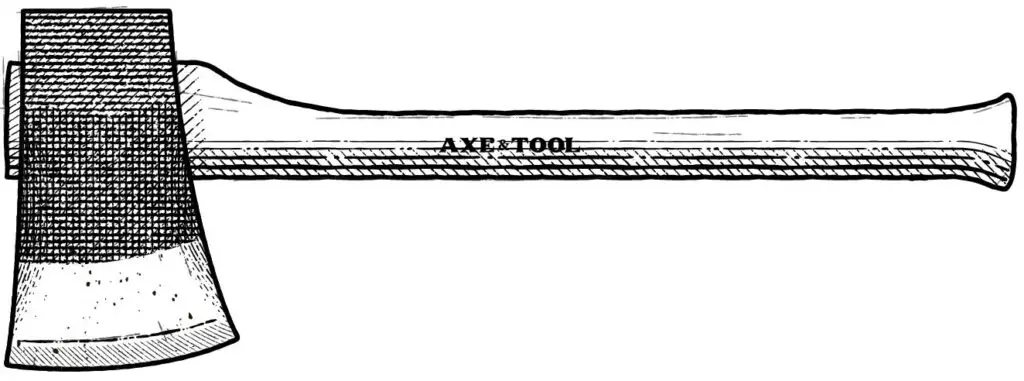 Diagram of a miner's axe