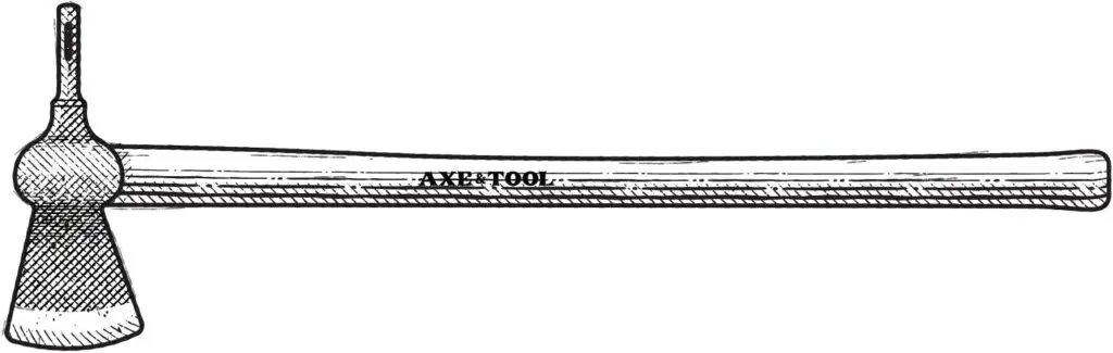 Diagram of a butcher-pole axe