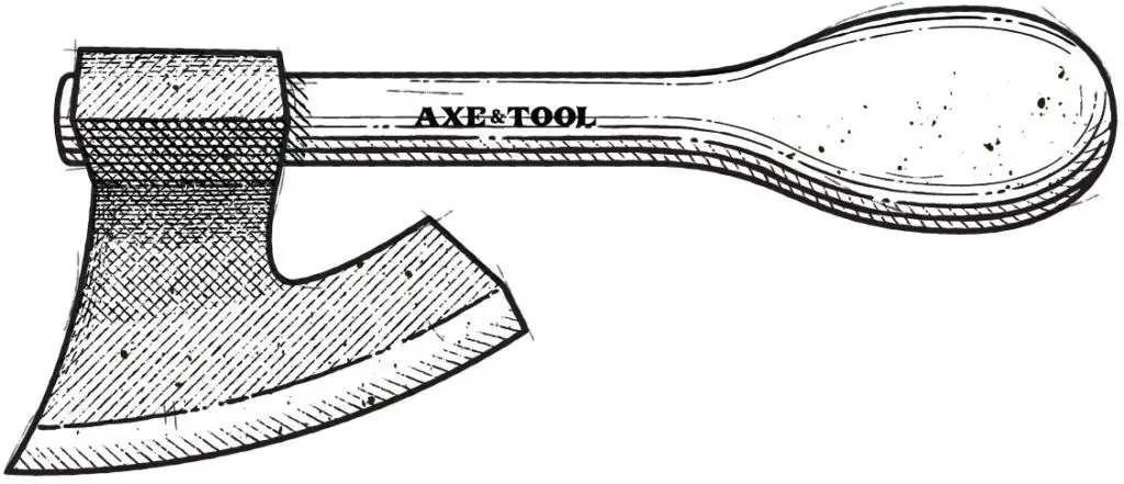 Diagram of a clog makers axe
