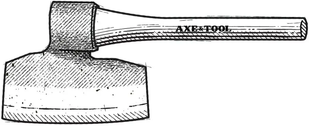 Diagram of a cooper's axe