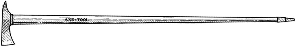 Diagram of a shepherd's axe