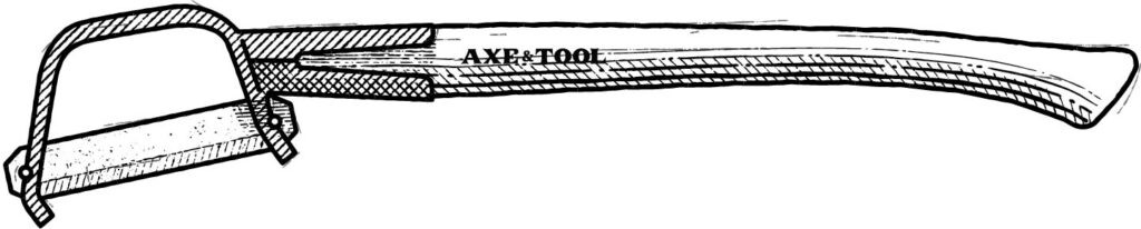 Diagram of a swedish brush axe