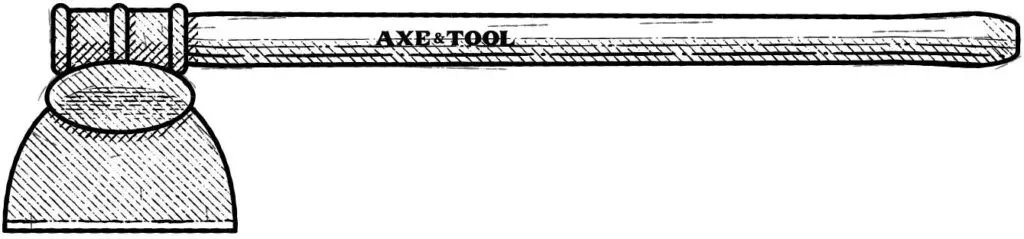 Diagram of a tobacco axe