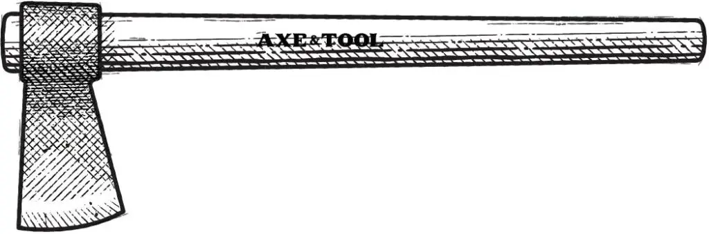 Diagram of a trade axe