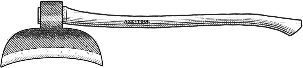 Diagram of a turpentine axe