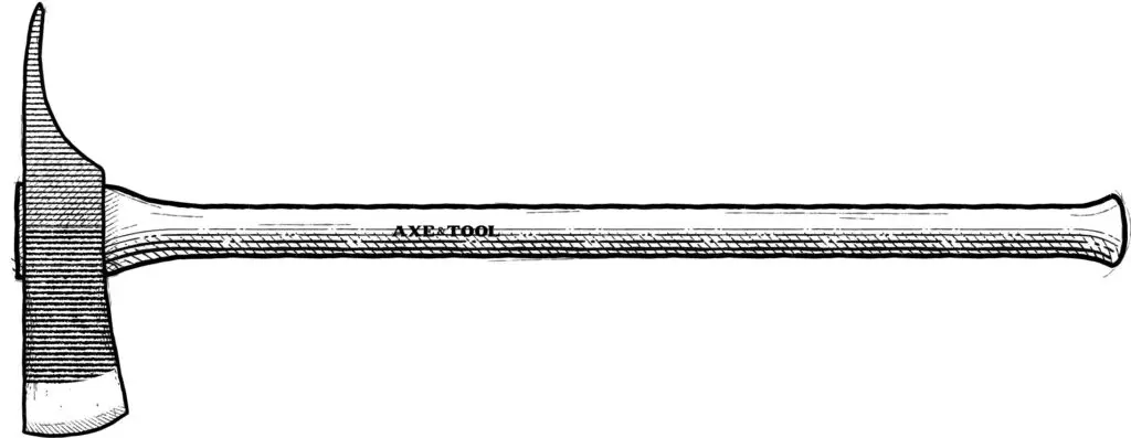 Diagram of an undercutter axe