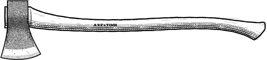 Diagram of a pulpwood axe