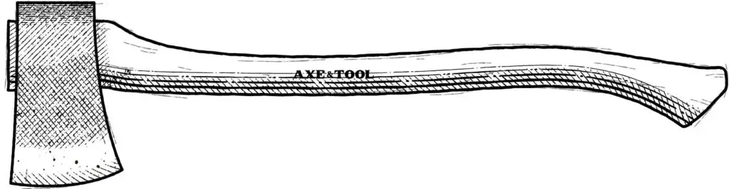 Diagram of a camp axe