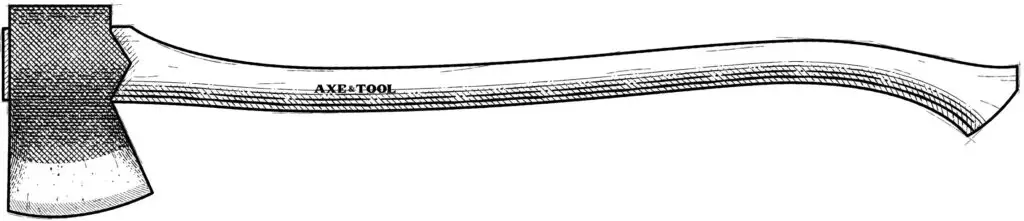Diagram of a lugged jersey axe